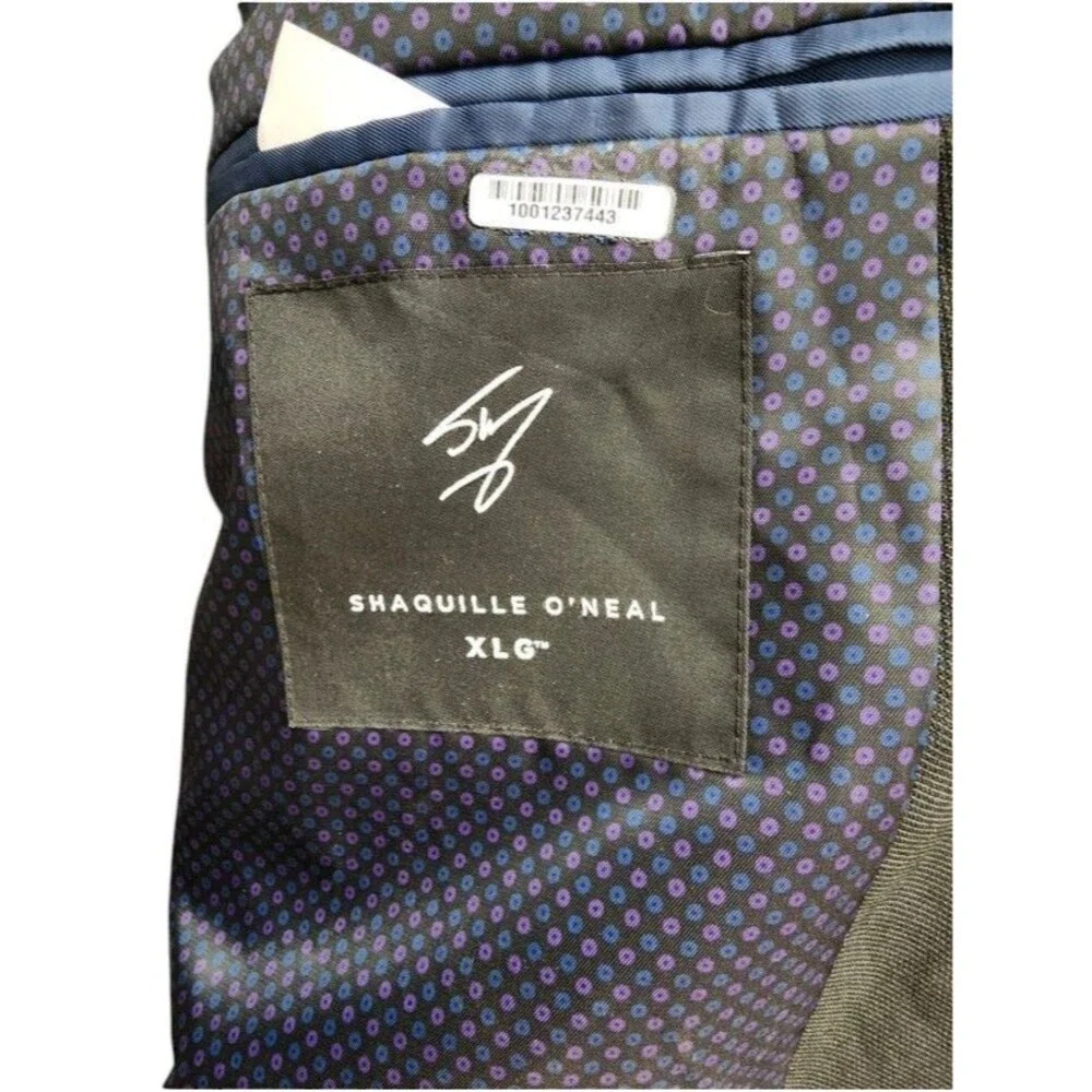 Shaquille O'Neal Black Dress Suit Size XLG 2 Pieces Pants 44x32